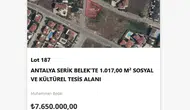 Antalya'da Dev Satış: 43 Değerli Arsa Açık Artırmaya Çıkıyor